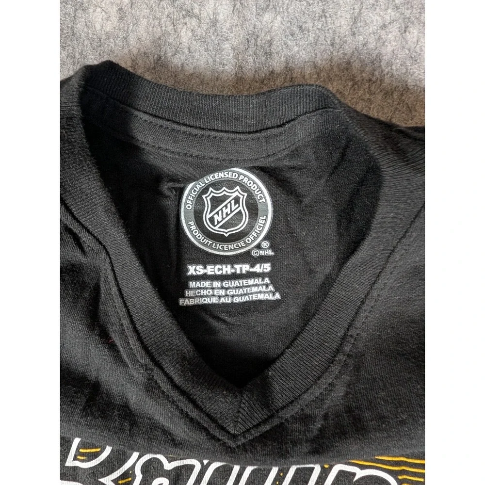 NHL‎ Boston Bruins Toddler Black T-Shirt Short Sleeve XS-ECH-TP-4/5 Hockey